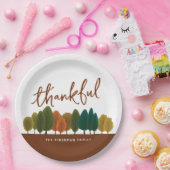 感謝パーソナライズされたの饗宴感謝の秋 ペーパープレート (パーティー)