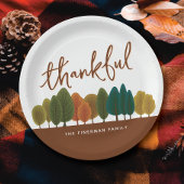 感謝パーソナライズされたの饗宴感謝の秋 ペーパープレート