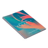 感謝パーソナライズされたジャーナルのネオンモダントレンディー ノートブック (右側)