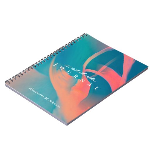 感謝パーソナライズされたジャーナルのネオンモダントレンディー ノートブック (左側)