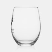 感謝パーソナライズされた引っ越し祝いパーティー党の好意 ステムなしワイングラス (左)