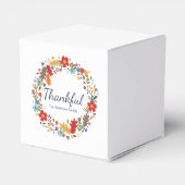 感謝パーソナライズされた感謝秋 フェイバーボックス (裏面サイド)