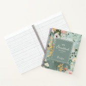 感謝パーソナライズされた日記 ノートブック (内部)