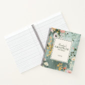 感謝パーソナライズされた日記 ノートブック (内部)