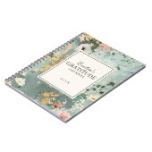 感謝パーソナライズされた日記 ノートブック (左側)