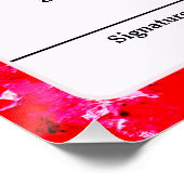 感謝パーソナライズされた証 ポスター (コーナー)