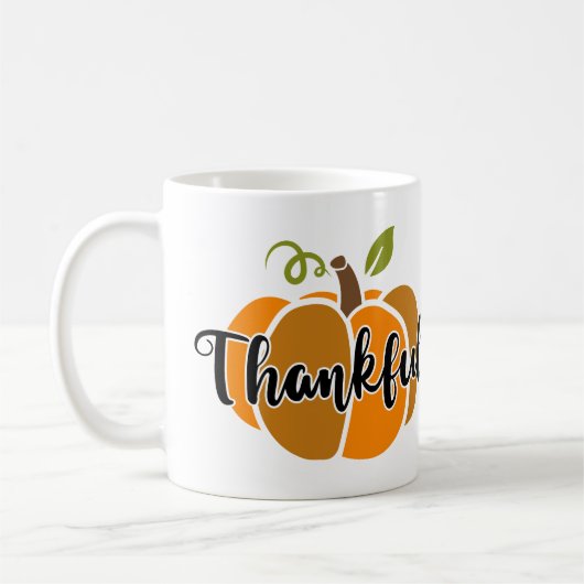 感謝パーソナライズされた コーヒーマグカップ (左)