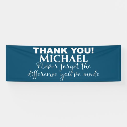 感謝パーソナライズされた 横断幕 (横)