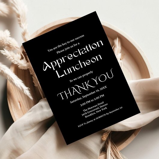 感謝パーティーモダン感謝パーティー 招待状