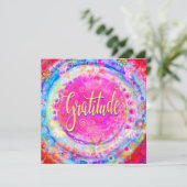 感謝ピンクかわいらし勇気付けられる サンキューカード (スタンド正面)