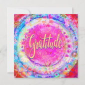 感謝ピンクかわいらし勇気付けられる サンキューカード (正面)