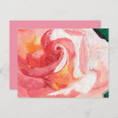 感謝ピンクローズプリント ポストカード (正面/裏面)