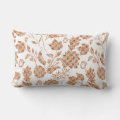 感謝ファミリーカウンティオレンジプレイド秋リーフ ランバークッション (裏面)