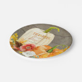 感謝フルグレートフ賛美ルウッドファームハウス ペーパープレート (アングル)