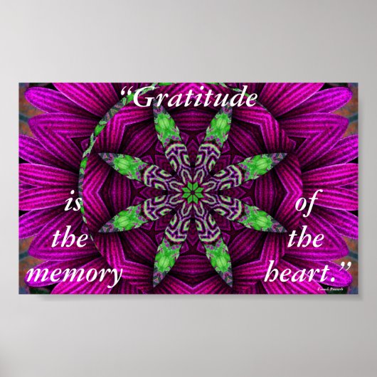 感謝フローラ万華鏡曼荼羅ポスター ポスター (正面)