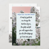 感謝フローラ聖書聖句メディテーション・カード 招待状 (正面/裏面)