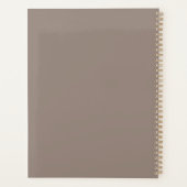 感謝ベージュカスタムゲリゲ文字かわいい プランナー手帳 (裏面)