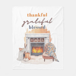 感謝ボホ賛美感謝祭 フリースブランケット
