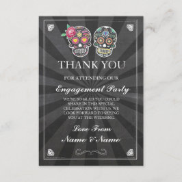 感謝ボード ラスティック スカル シュガーカード サンキューカード