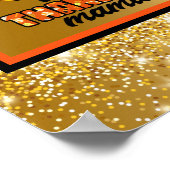 感謝ママ秋カスタマイズの文字と色 ポスター (角)