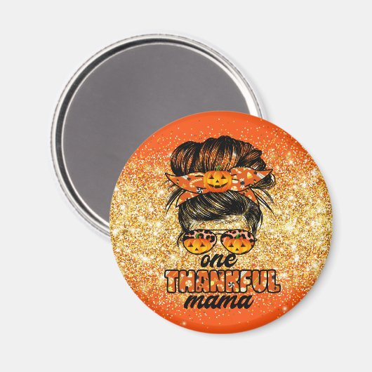 感謝ママ秋カスタマイズの文字と色 マグネット (正面/裏面)