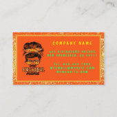 感謝ママ秋カスタマイズの文字と色 名刺 (裏面)