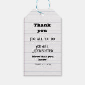 感謝メッセージカードboho groovy先生ギフト ギフトタグ (正面)