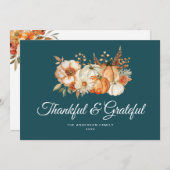 感謝モダンと感謝の気持ち シーズンカード (正面/裏面)
