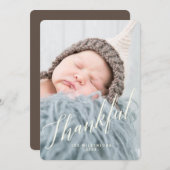 感謝モダンの気持ちを込めたフォトカード シーズンカード (正面/裏面)