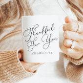 感謝モダンエレガントの気持ちありがとう コーヒーマグカップ