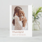 感謝モダンミニマル心のフォトカード シーズンカード (スタンド正面)