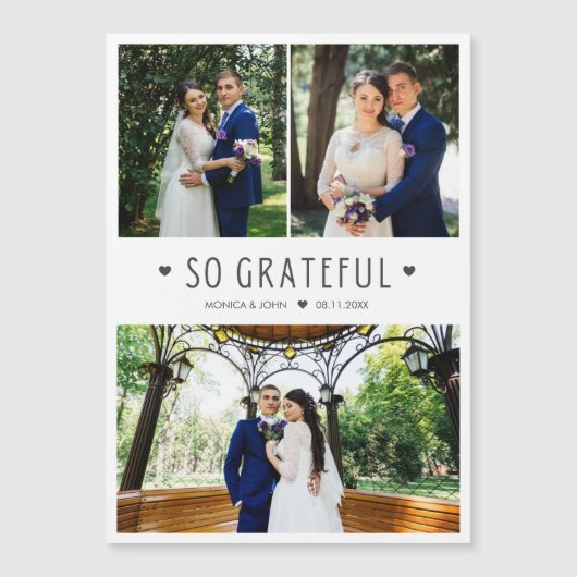 感謝モダン写真結婚ありがとう (正面)