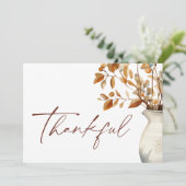 感謝モダン感謝エレガント シーズンカード (スタンド正面)