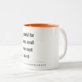 感謝モダン的なやる気を起こさせる理学療法士の贈り物 ツートーンマグカップ (正面右)