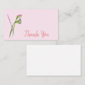 感謝モダン蓮の花の水彩アート ノートカード (正面/裏面)