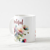 感謝モダン コーヒーマグカップ (正面左)