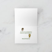 感謝ユーモアのあるの感謝 カード (内部)