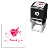 感謝レディバグladybirdハートスタンプ セルフインキングスタンプ (インサイチュ)