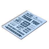 感謝ワードアート ノートブック (左側)