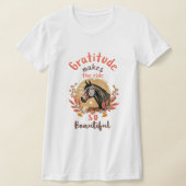 感謝ヴィンテージ馬感謝祭 Tシャツ (レイダウン)