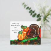 感謝七面鳥ゴブラー葉書 シーズンポストカード (スタンド正面)