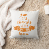 感謝与えの感謝していハートで元に戻せる クッション (ブランケット)