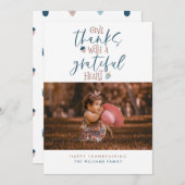 感謝与え感謝していの写真カード シーズンカード (正面/裏面)