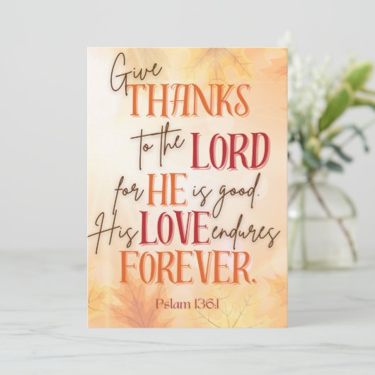 感謝与え感謝していの挨拶カード主へ シーズンカード (スタンド正面)