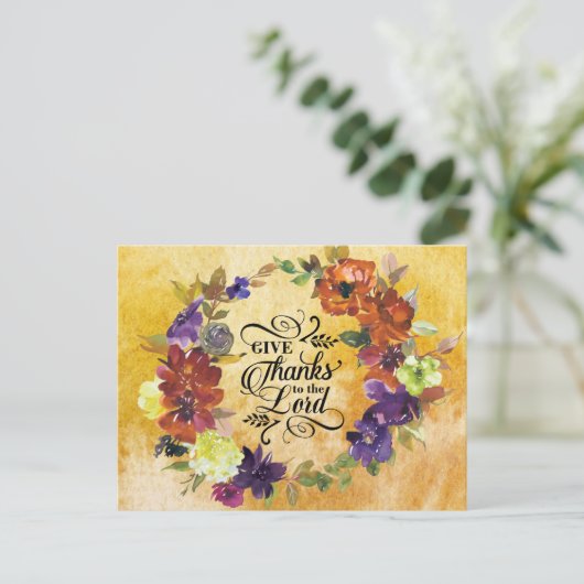 感謝与え感謝していの気持ち ポストカード (スタンド正面)