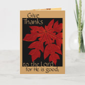 感謝与え感謝してい主の祈りの言葉カードへ サンキューカード (正面)