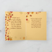 感謝与え感謝してい主の祈りの言葉カードへ サンキューカード (内部)
