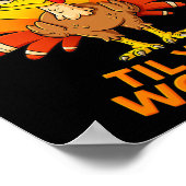 感謝与ゴブルTil You Wobble Turkey Boys Gir ポスター (角)