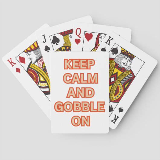 感謝保の気持ちを込めて落ち着きおもしろいて食う トランプ (裏面)