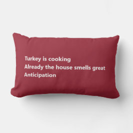 感謝俳句ブルゴーニュミニマルー赤 ランバークッション